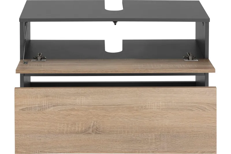 Hudnall Servantskap 80x35 cm - Antrasitt/Hvit - Hus & oppussing - Kjøkken & bad - Baderom - Baderomsmøbler & baderomsinnredning - Servantskap & kommode