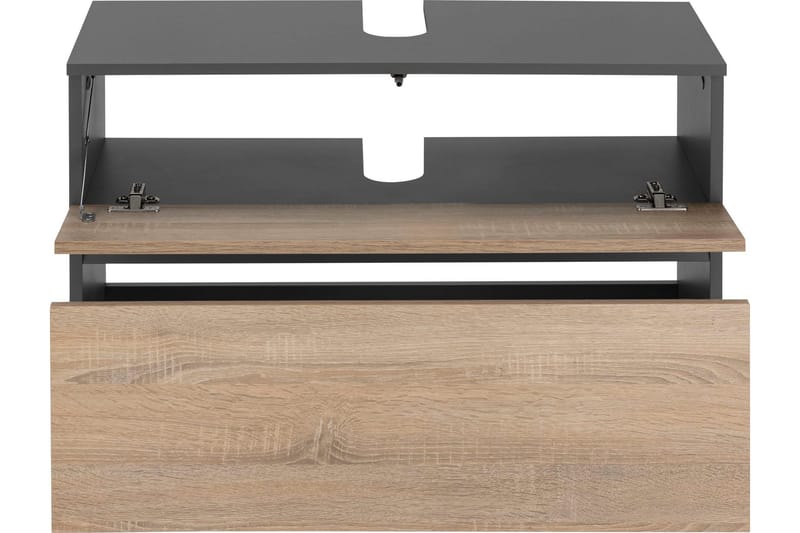 Hudnall Servantskap 80x35 cm - Antrasitt/Hvit - Hus & oppussing - Kjøkken & bad - Baderom - Baderomsmøbler & baderomsinnredning - Servantskap & kommode