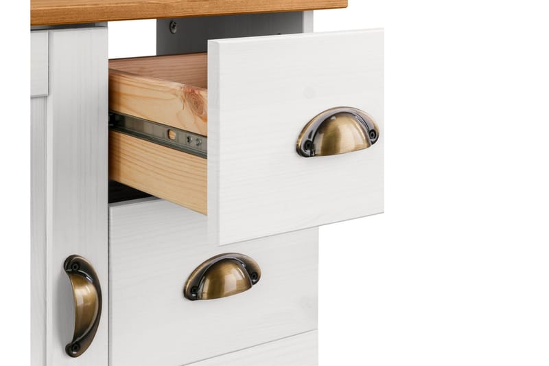 Moglielle Servantskap - Hvit/Brun - Hus & oppussing - Kjøkken & bad - Baderom - Baderomsmøbler & baderomsinnredning - Servantskap & kommode