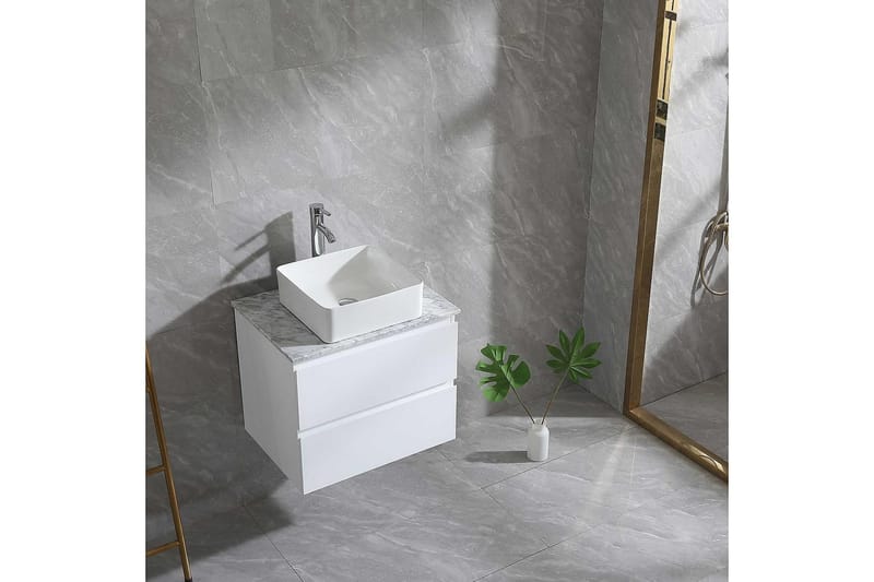 Servantskap Bathlife Extas Hvit - Hvit - Hus & oppussing - Kjøkken & bad - Baderom - Baderomsmøbler & baderomsinnredning - Servantskap & kommode