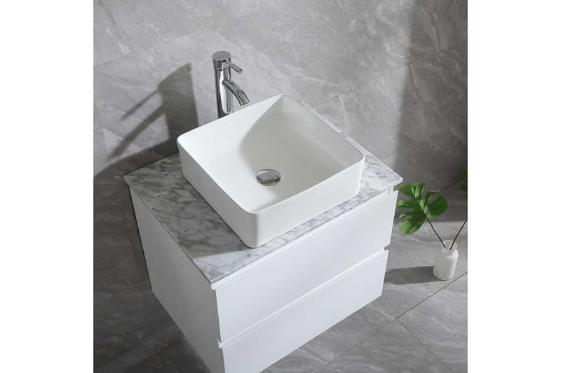 Servantskap Bathlife Extas Hvit - Hvit - Hus & oppussing - Kjøkken & bad - Baderom - Baderomsmøbler & baderomsinnredning - Servantskap & kommode
