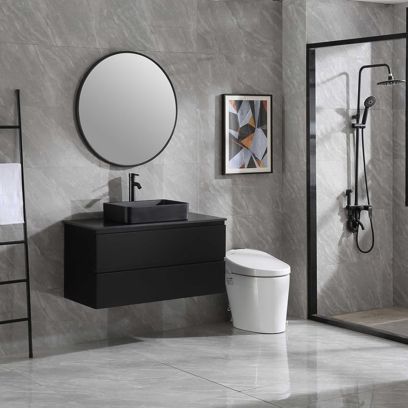Servantskap Bathlife Extas Svart - Hus & oppussing - Kjøkken & bad - Baderom - Baderomsmøbler & baderomsinnredning - Servantskap & kommode