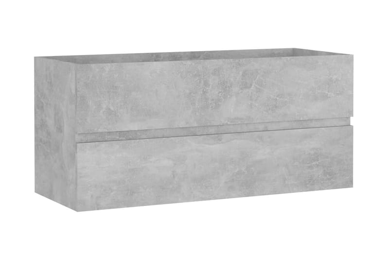 Servantskap betonggrå 100x38,5x45 cm sponplate - Grå - Hus & oppussing - Kjøkken & bad - Baderom - Baderomsmøbler & baderomsinnredning - Servantskap & kommode