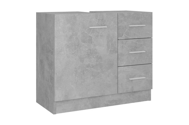 Servantskap betonggrå 63x30x54 cm sponplate - Grå - Servantskap & kommode