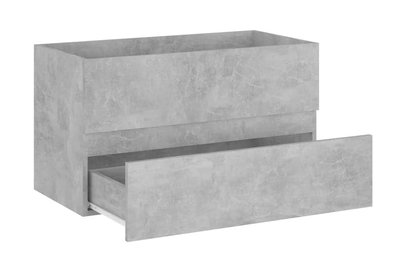 Servantskap betonggrå 80x38,5x45 cm sponplate - Grå - Servantskap & kommode