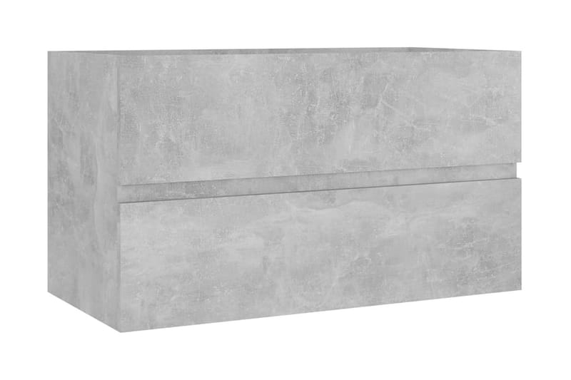 Servantskap betonggrå 80x38,5x45 cm sponplate - Grå - Servantskap & kommode