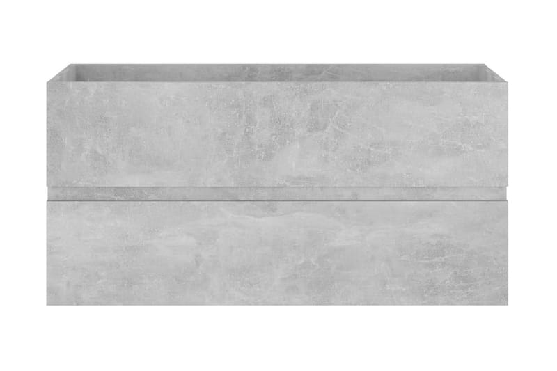 Servantskap betonggrå 90x38,5x45 cm sponplate - Grå - Hus & oppussing - Kjøkken & bad - Baderom - Baderomsmøbler & baderomsinnredning - Servantskap & kommode
