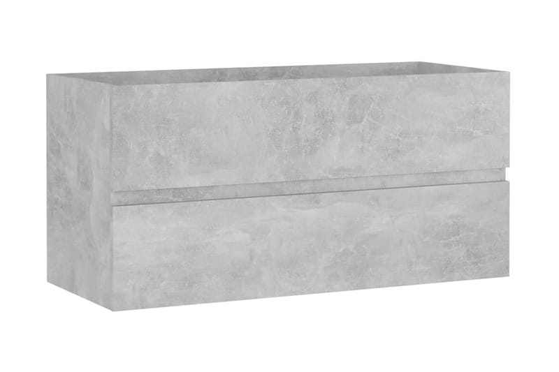 Servantskap betonggrå 90x38,5x45 cm sponplate - Grå - Hus & oppussing - Kjøkken & bad - Baderom - Baderomsmøbler & baderomsinnredning - Servantskap & kommode