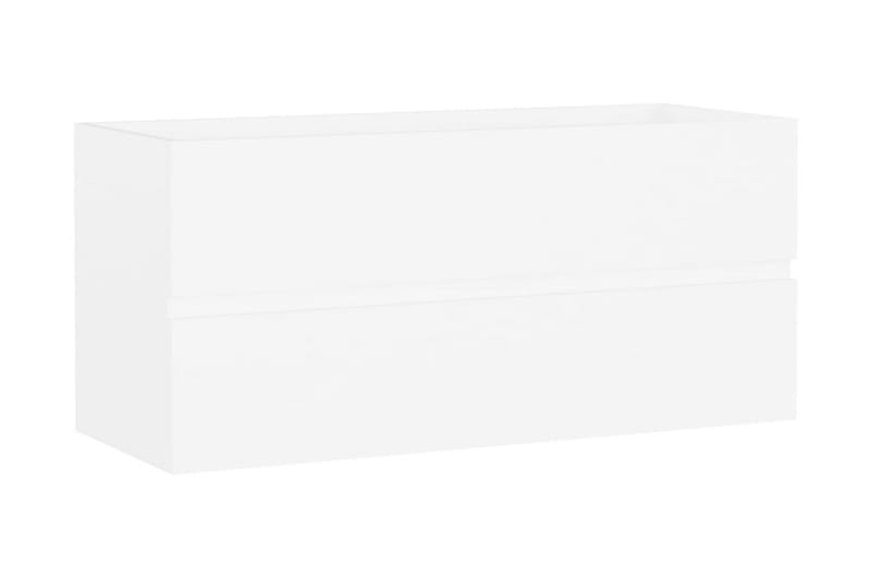 Servantskap hvit 100x38,5x45 cm sponplate - Hvit - Servantskap & kommode