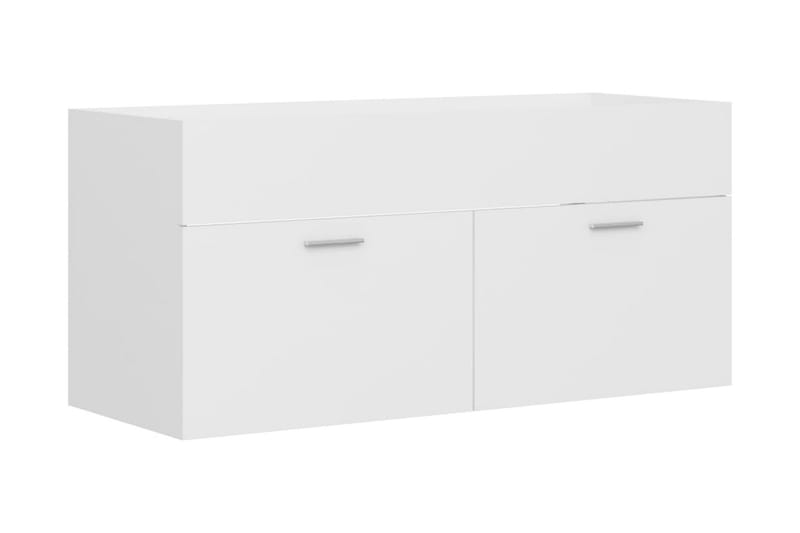 Servantskap hvit 100x38,5x46 cm sponplate - Hvit - Hus & oppussing - Kjøkken & bad - Baderom - Baderomsmøbler & baderomsinnredning - Servantskap & kommode