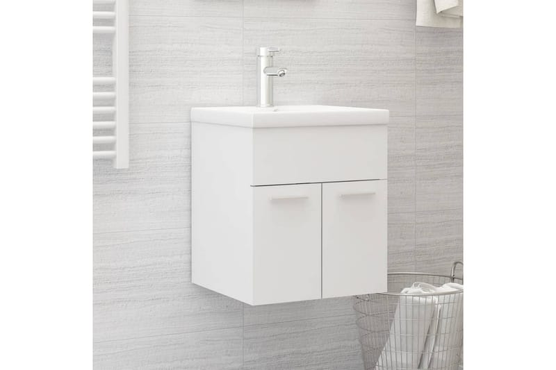 Servantskap hvit 41x38,5x46 cm sponplate - Hvit - Hus & oppussing - Kjøkken & bad - Baderom - Baderomsmøbler & baderomsinnredning - Servantskap & kommode