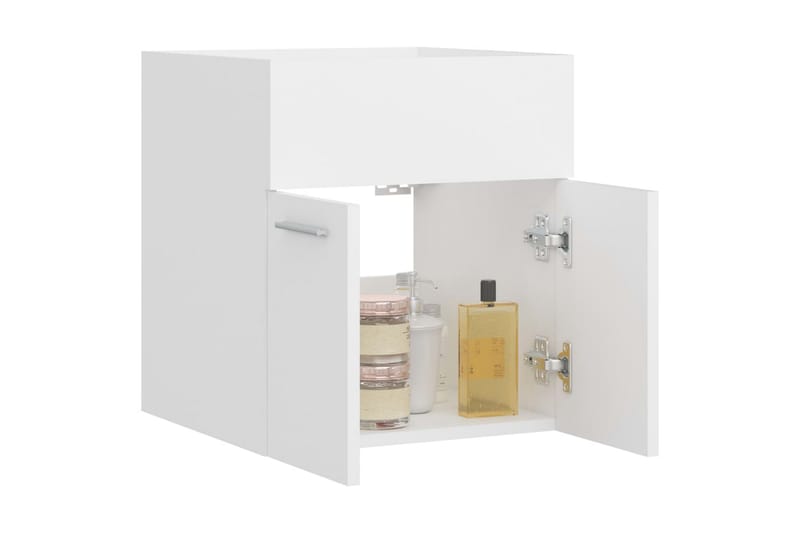 Servantskap hvit 41x38,5x46 cm sponplate - Hvit - Hus & oppussing - Kjøkken & bad - Baderom - Baderomsmøbler & baderomsinnredning - Servantskap & kommode