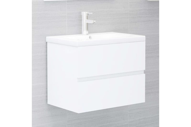 Servantskap hvit 60x38,5x45 cm sponplate - Hvit - Hus & oppussing - Kjøkken & bad - Baderom - Baderomsmøbler & baderomsinnredning - Servantskap & kommode