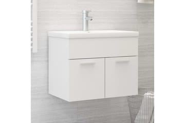 Servantskap hvit 60x38,5x46 cm sponplate - Hvit - Hus & oppussing - Kjøkken & bad - Baderom - Baderomsmøbler & baderomsinnredning - Servantskap & kommode
