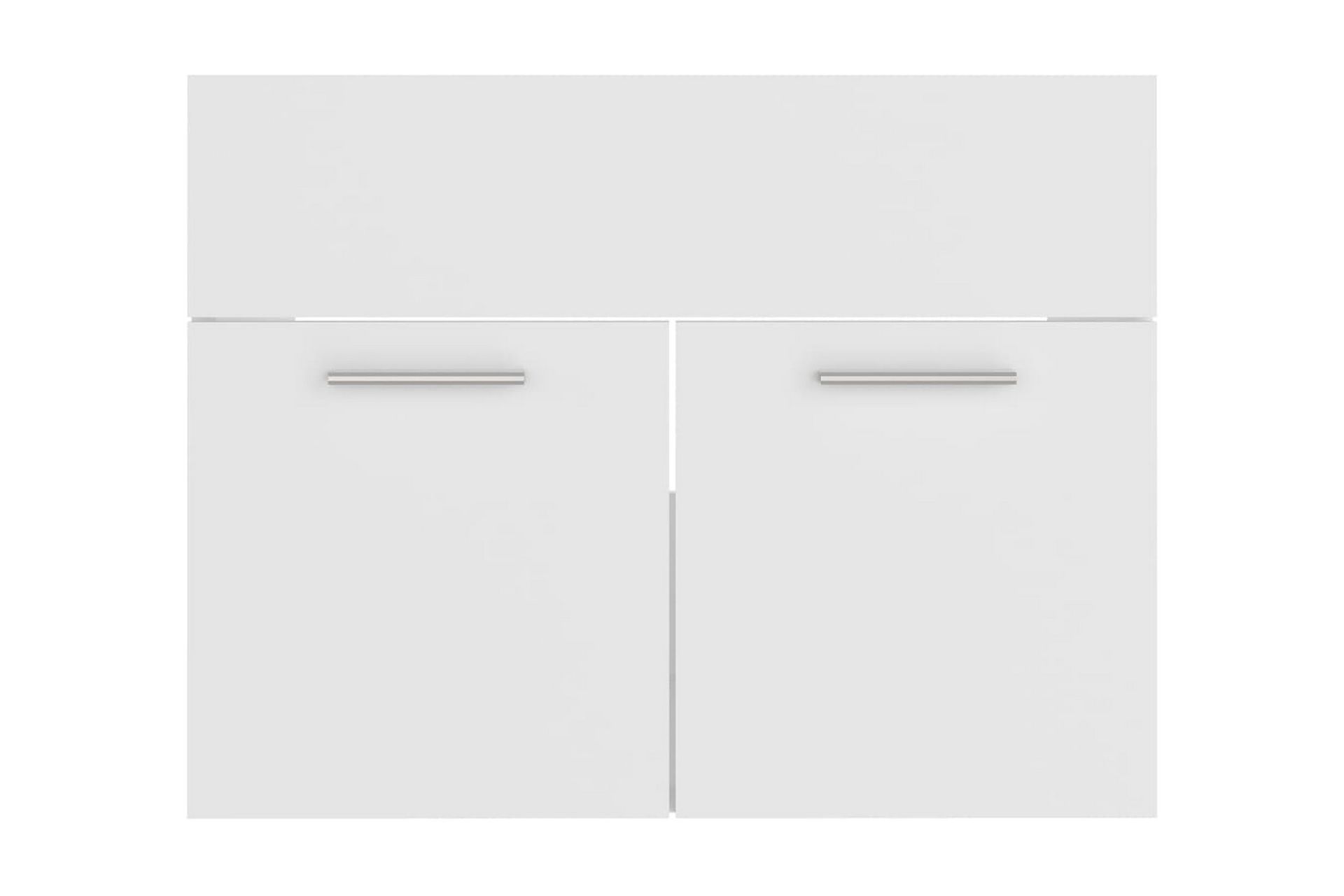 Servantskap hvit 60x38,5x46 cm sponplate - Hvit - Hus & oppussing - Kjøkken & bad - Baderom - Baderomsmøbler & baderomsinnredning - Servantskap & kommode