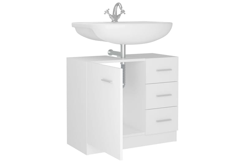 Servantskap hvit 63x30x54 cm sponplate - Hvit - Hus & oppussing - Kjøkken & bad - Baderom - Baderomsmøbler & baderomsinnredning - Servantskap & kommode