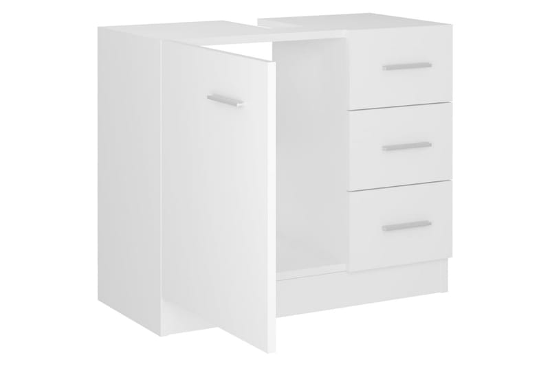 Servantskap hvit 63x30x54 cm sponplate - Hvit - Hus & oppussing - Kjøkken & bad - Baderom - Baderomsmøbler & baderomsinnredning - Servantskap & kommode