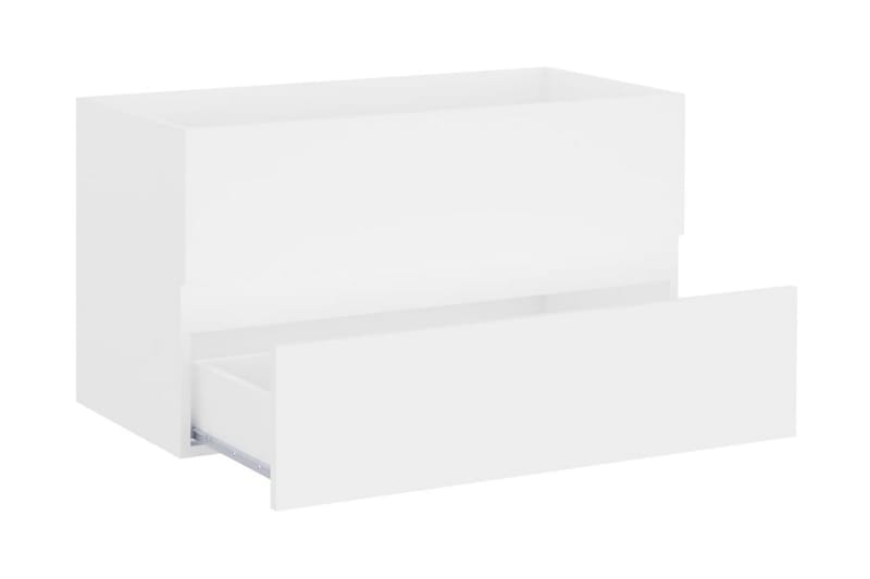Servantskap hvit 80x38,5x45 cm sponplate - Hvit - Hus & oppussing - Kjøkken & bad - Baderom - Baderomsmøbler & baderomsinnredning - Servantskap & kommode