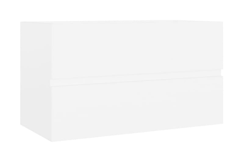 Servantskap hvit 80x38,5x45 cm sponplate - Hvit - Hus & oppussing - Kjøkken & bad - Baderom - Baderomsmøbler & baderomsinnredning - Servantskap & kommode