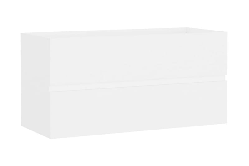 Servantskap hvit 90x38,5x45 cm sponplate - Hvit - Hus & oppussing - Kjøkken & bad - Baderom - Baderomsmøbler & baderomsinnredning - Servantskap & kommode