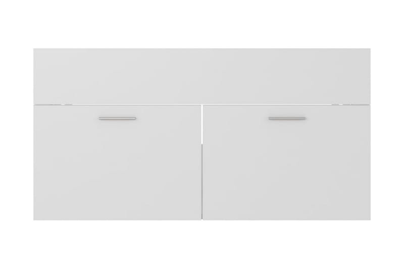 Servantskap hvit 90x38,5x46 cm sponplate - Hvit - Hus & oppussing - Kjøkken & bad - Baderom - Baderomsmøbler & baderomsinnredning - Servantskap & kommode