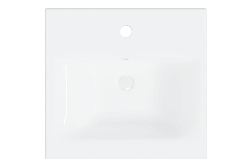 Servantskap med innebygd vask hvit og sonoma eik sponplate - Beige - Hus & oppussing - Kjøkken & bad - Baderom - Baderomsmøbler & baderomsinnredning - Servantskap & kommode