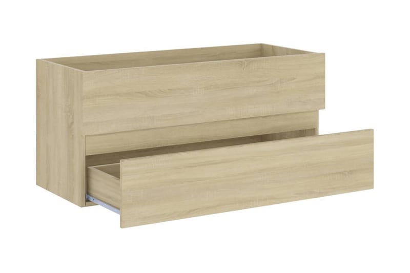 Servantskap sonoma eik 100x38,5x45 cm sponplate - Brun - Hus & oppussing - Kjøkken & bad - Baderom - Baderomsmøbler & baderomsinnredning - Servantskap & kommode