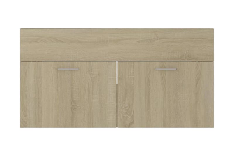 Servantskap sonoma eik 90x38,5x46 cm sponplate - Brun - Hus & oppussing - Kjøkken & bad - Baderom - Baderomsmøbler & baderomsinnredning - Servantskap & kommode