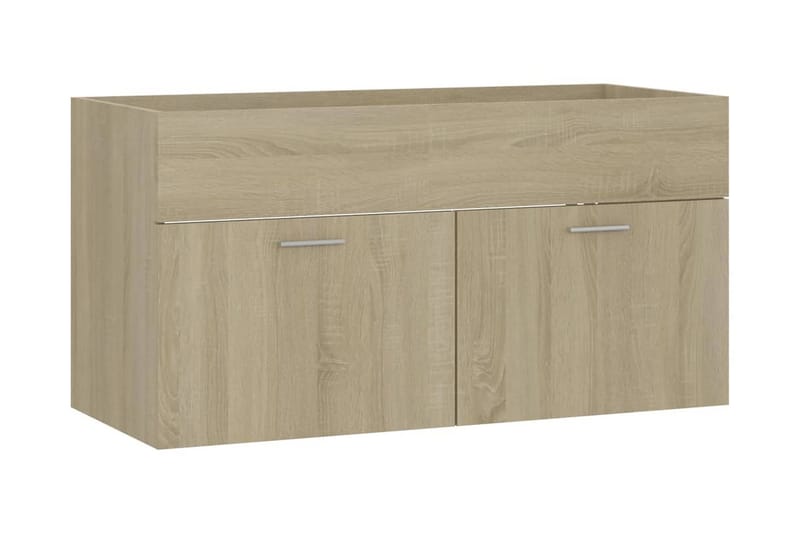 Servantskap sonoma eik 90x38,5x46 cm sponplate - Brun - Hus & oppussing - Kjøkken & bad - Baderom - Baderomsmøbler & baderomsinnredning - Servantskap & kommode