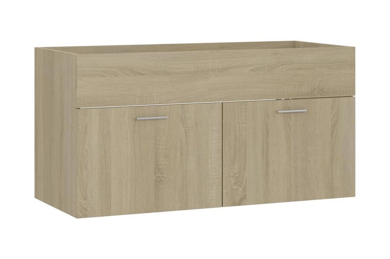 Servantskap sonoma eik 90x38,5x46 cm sponplate - Brun - Servantskap & kommode