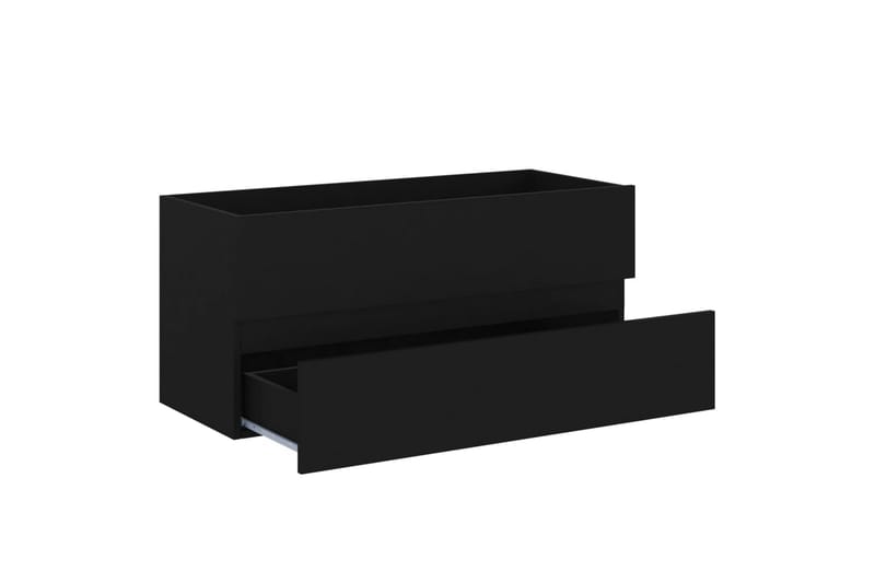 Servantskap svart 100x38,5x45 cm sponplate - Svart - Servantskap & kommode