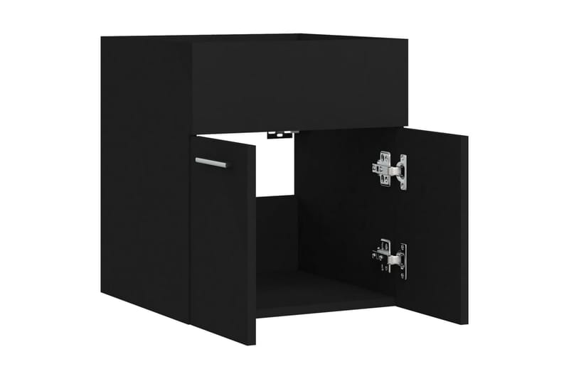 Servantskap svart 41x38,5x46 cm sponplate - Svart - Hus & oppussing - Kjøkken & bad - Baderom - Baderomsmøbler & baderomsinnredning - Servantskap & kommode