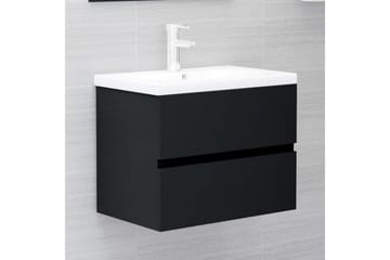 Servantskap svart 60x38,5x45 cm sponplate - Svart - Hus & oppussing - Kjøkken & bad - Baderom - Baderomsmøbler & baderomsinnredning - Servantskap & kommode