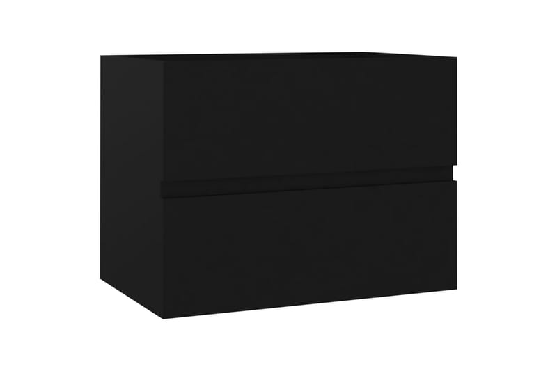 Servantskap svart 60x38,5x45 cm sponplate - Svart - Hus & oppussing - Kjøkken & bad - Baderom - Baderomsmøbler & baderomsinnredning - Servantskap & kommode