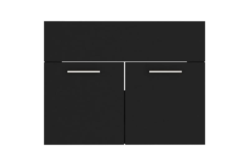 Servantskap svart 60x38,5x46 cm sponplate - Svart - Hus & oppussing - Kjøkken & bad - Baderom - Baderomsmøbler & baderomsinnredning - Servantskap & kommode