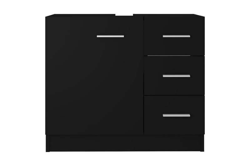 Servantskap svart 63x30x54 cm sponplate - Svart - Hus & oppussing - Kjøkken & bad - Baderom - Baderomsmøbler & baderomsinnredning - Servantskap & kommode