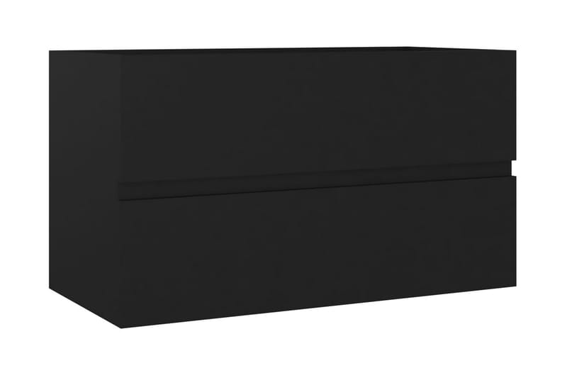 Servantskap svart 80x38,5x45 cm sponplate - Svart - Hus & oppussing - Kjøkken & bad - Baderom - Baderomsmøbler & baderomsinnredning - Servantskap & kommode