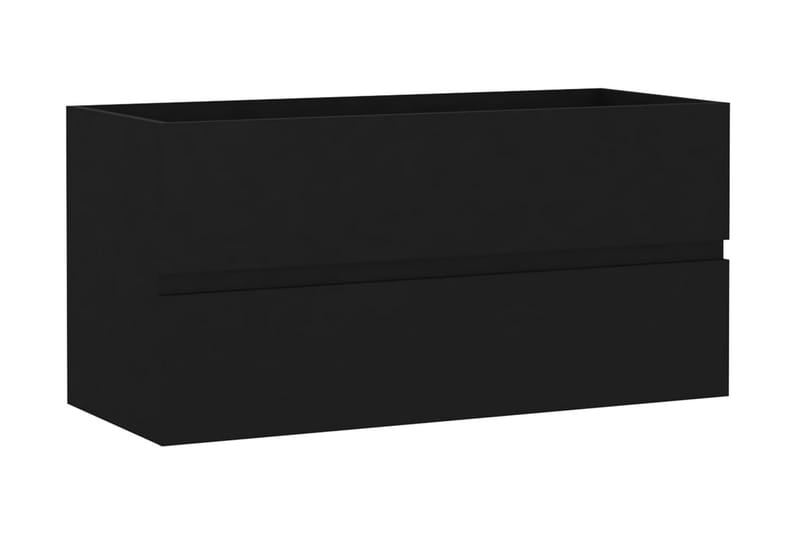 Servantskap svart 90x38,5x45 cm sponplate - Svart - Servantskap & kommode