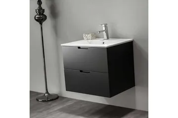 Tvättställsskåp Bathlife Svart - Hus & oppussing - Kjøkken & bad - Baderom - Baderomsmøbler & baderomsinnredning - Servantskap & kommode