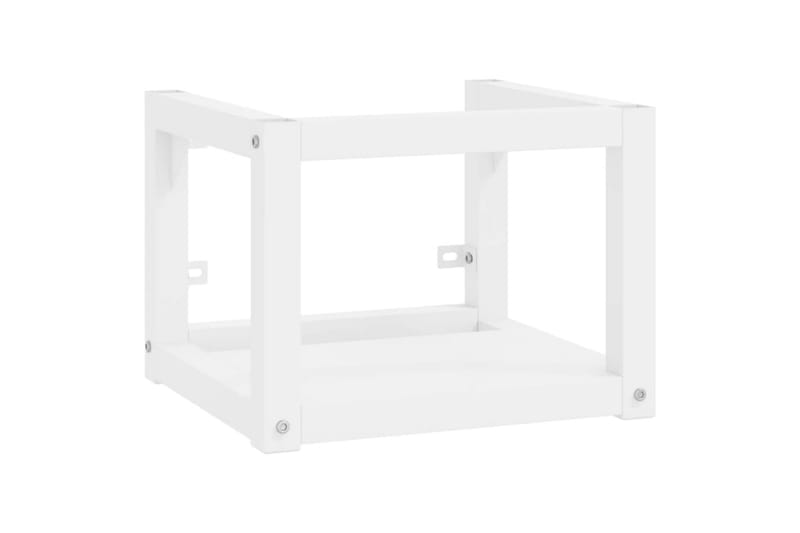 Vegghengt servantramme for bad hvit 40x38x31 cm jern - Hvit - Hus & oppussing - Kjøkken & bad - Baderom - Baderomsmøbler & baderomsinnredning - Servantskap & kommode