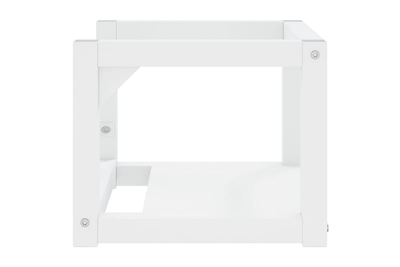 Vegghengt servantramme for bad hvit 40x38x31 cm jern - Hvit - Hus & oppussing - Kjøkken & bad - Baderom - Baderomsmøbler & baderomsinnredning - Servantskap & kommode
