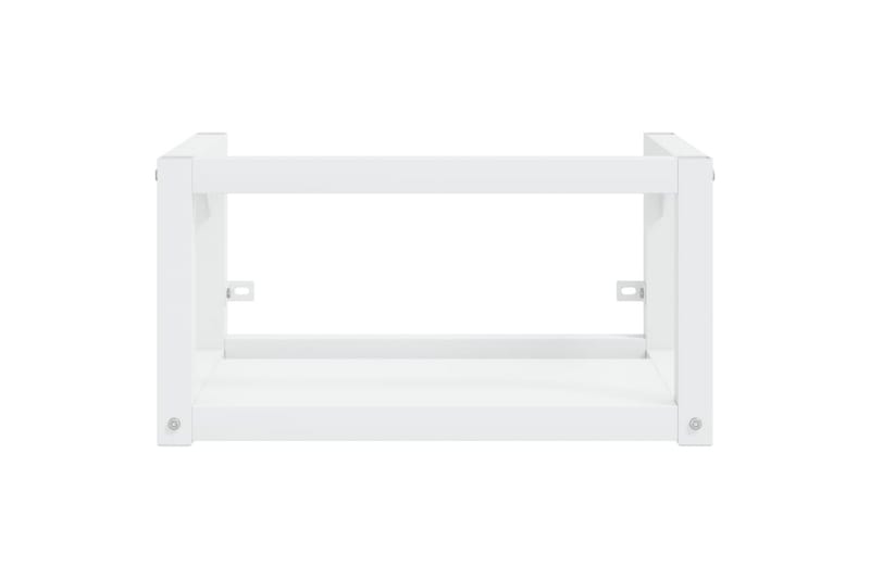 Vegghengt servantramme for bad hvit 59x38x31 cm jern - Hvit - Hus & oppussing - Kjøkken & bad - Baderom - Baderomsmøbler & baderomsinnredning - Servantskap & kommode