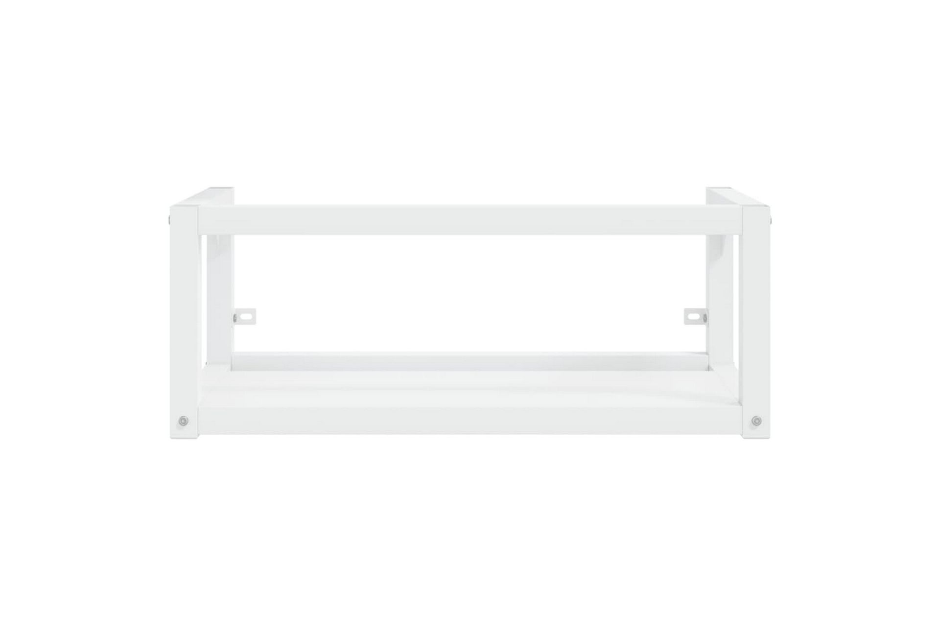 Vegghengt servantramme for bad hvit 79x38x31 cm jern - Hvit - Hus & oppussing - Kjøkken & bad - Baderom - Baderomsmøbler & baderomsinnredning - Servantskap & kommode