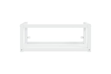 Vegghengt servantramme for bad hvit 79x38x31 cm jern - Hvit - Hus & oppussing - Kjøkken & bad - Baderom - Baderomsmøbler & baderomsinnredning - Servantskap & kommode