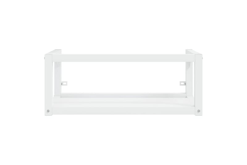 Vegghengt servantramme for bad hvit 79x38x31 cm jern - Hvit - Hus & oppussing - Kjøkken & bad - Baderom - Baderomsmøbler & baderomsinnredning - Servantskap & kommode