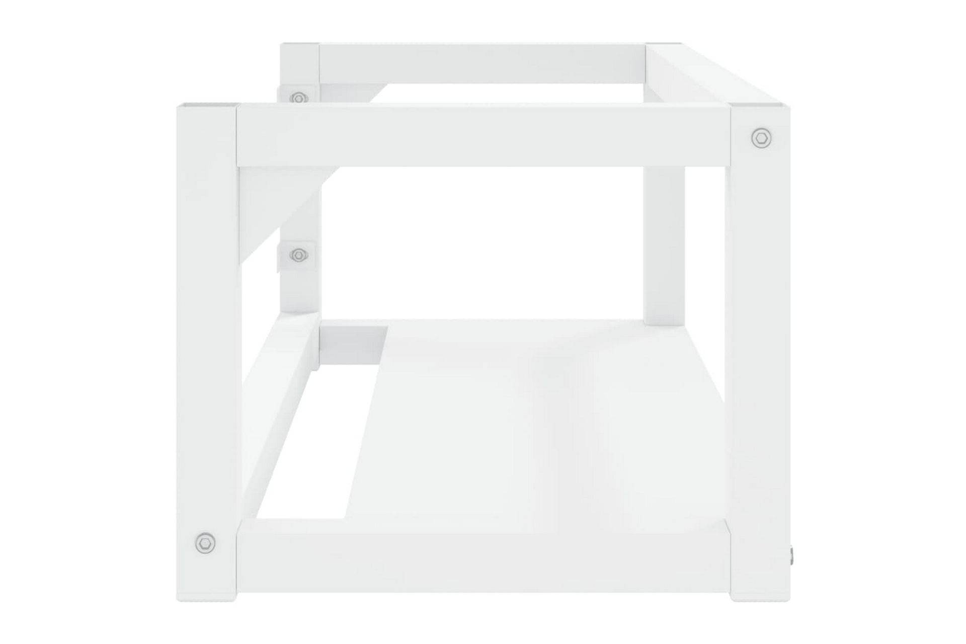 Vegghengt servantramme for bad hvit 79x38x31 cm jern - Hvit - Hus & oppussing - Kjøkken & bad - Baderom - Baderomsmøbler & baderomsinnredning - Servantskap & kommode