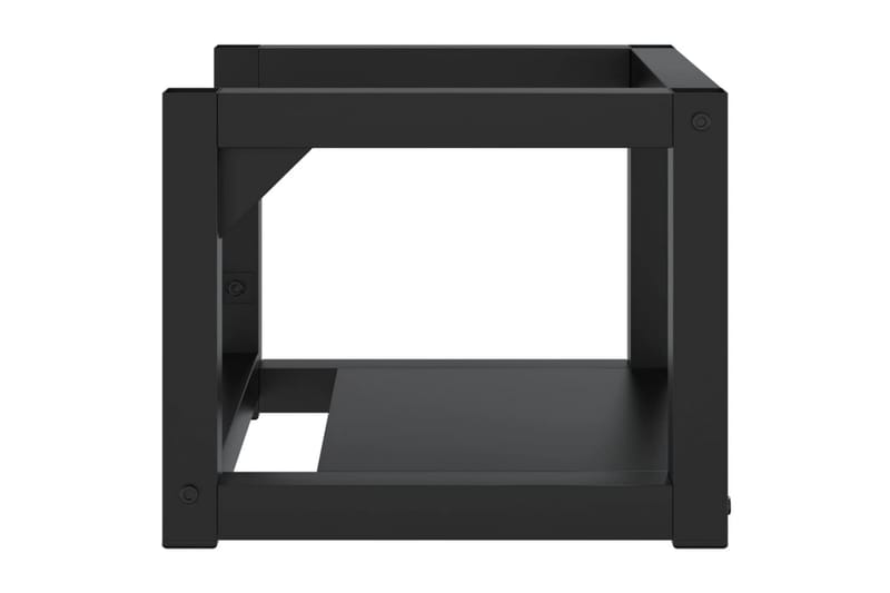 Vegghengt servantramme for bad svart 40x38x31 cm jern - Svart - Hus & oppussing - Kjøkken & bad - Baderom - Baderomsmøbler & baderomsinnredning - Servantskap & kommode