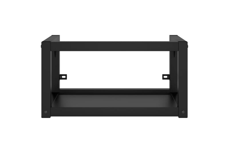 Vegghengt servantramme for bad svart 40x38x31 cm jern - Svart - Hus & oppussing - Kjøkken & bad - Baderom - Baderomsmøbler & baderomsinnredning - Servantskap & kommode
