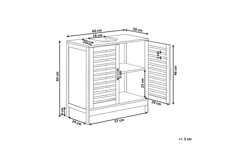 Servantskap Missoula - Hus & oppussing - Kjøkken & bad - Baderom - Baderomsmøbler & baderomsinnredning - Baderomsskap