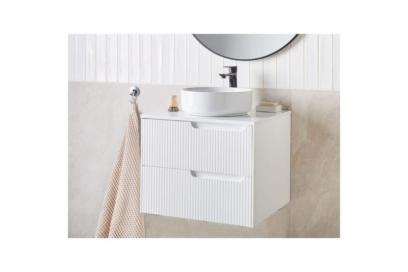 Servantskap Quintela Hvit, 60x52x48 cm - Hvit, 60x52x48 cm - Hus & oppussing - Kjøkken & bad - Baderom - Baderomsmøbler & baderomsinnredning - Baderomsskap